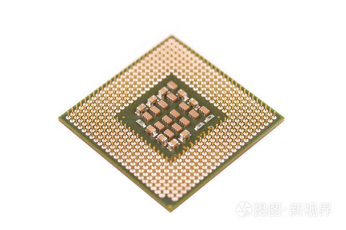 特写的计算机 cpu