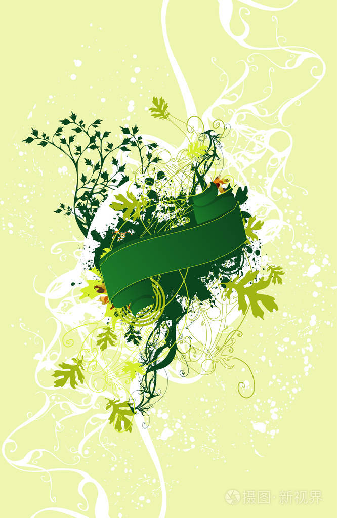 花艺设计元素和背景插画-正版商用图片0u5h2d-摄图新视界