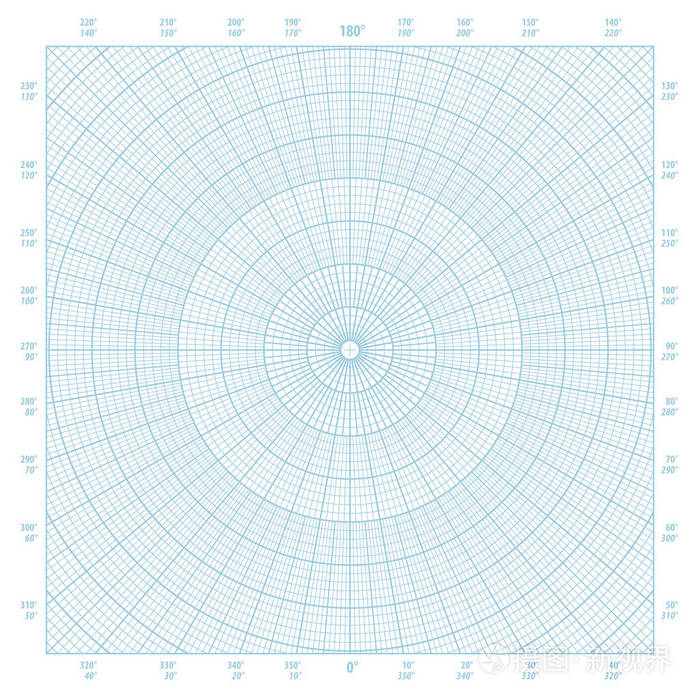 极坐标圆网格图纸张背景