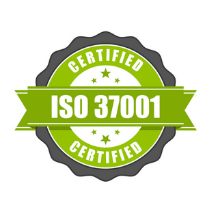 Iso 37001 标准证书徽章反贿赂管理 s