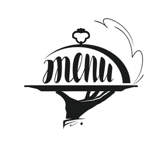 餐饮服务，餐饮标志。设计菜单餐厅或咖啡馆的图标。矢量图
