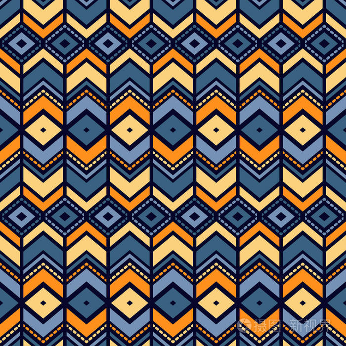 民族波西米亚风无缝模式.复古花纹.纺织融洽