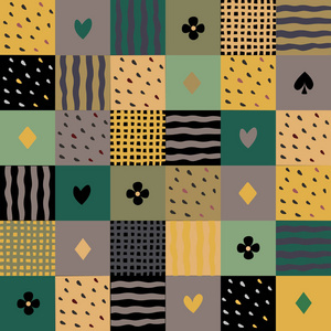 多彩的拼凑而成的无缝模式照片