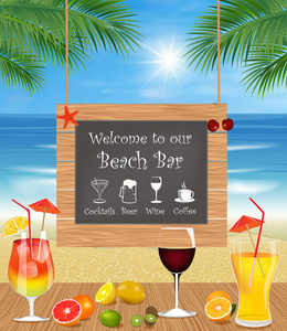 热带海滩酒吧