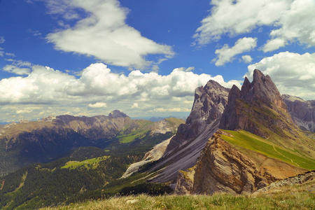 Seceda 在意大利的多洛米蒂山