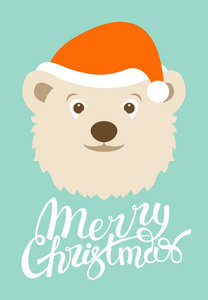 快乐圣诞设计.greeting 卡.bear。平