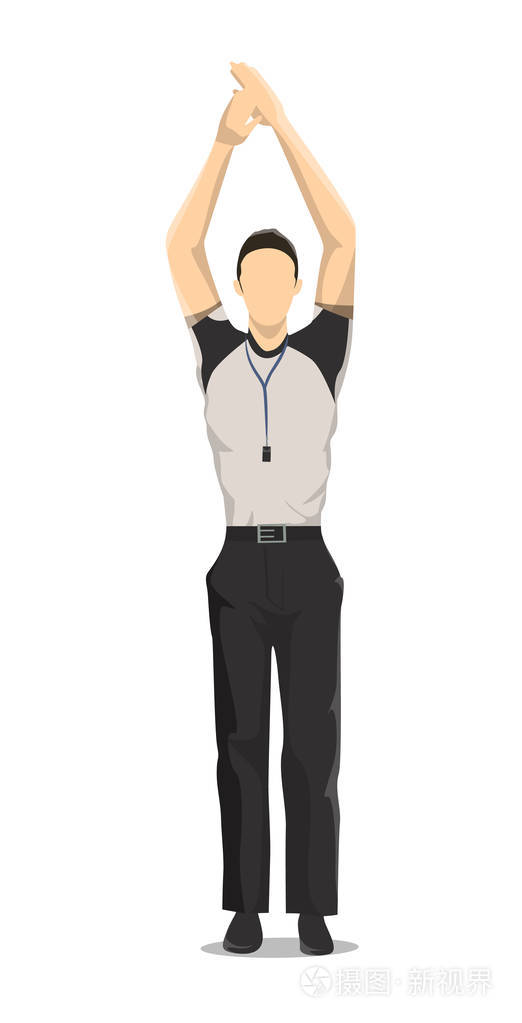 孤立的篮球裁判