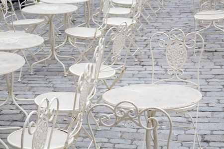 咖啡厅桌子和椅子斯德哥尔摩
