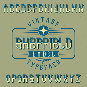 葡萄酒标签字体命名谢菲尔德