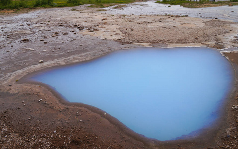 Haukadalur 地热区。Geysir 谷冰岛