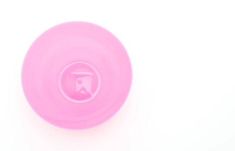 粉红色的塑料碗