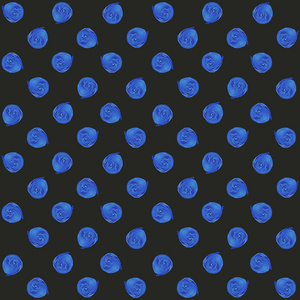 柔和的蓝色圆点无缝的模式，压克力点缀背景