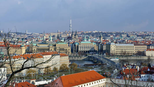 从布拉格城堡布拉格的视图