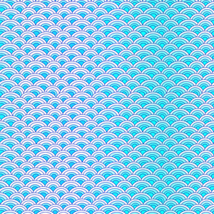 柔和的淡色彩海洋鱼鳞简单无缝模式照片