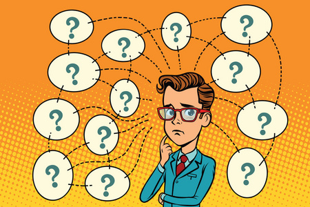 逻辑思考图片-逻辑思考素材-逻辑思考插画-摄图新视界