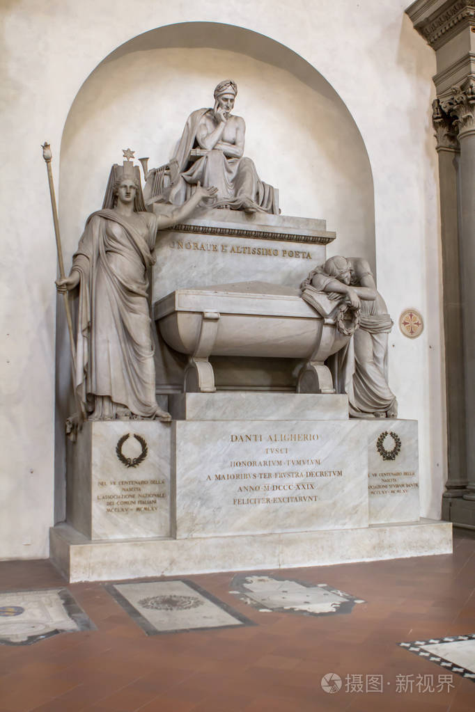 主要的意大利诗人但丁的坟墓