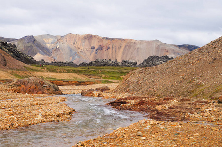 国家公园 Landmannalaugar，冰岛的山谷