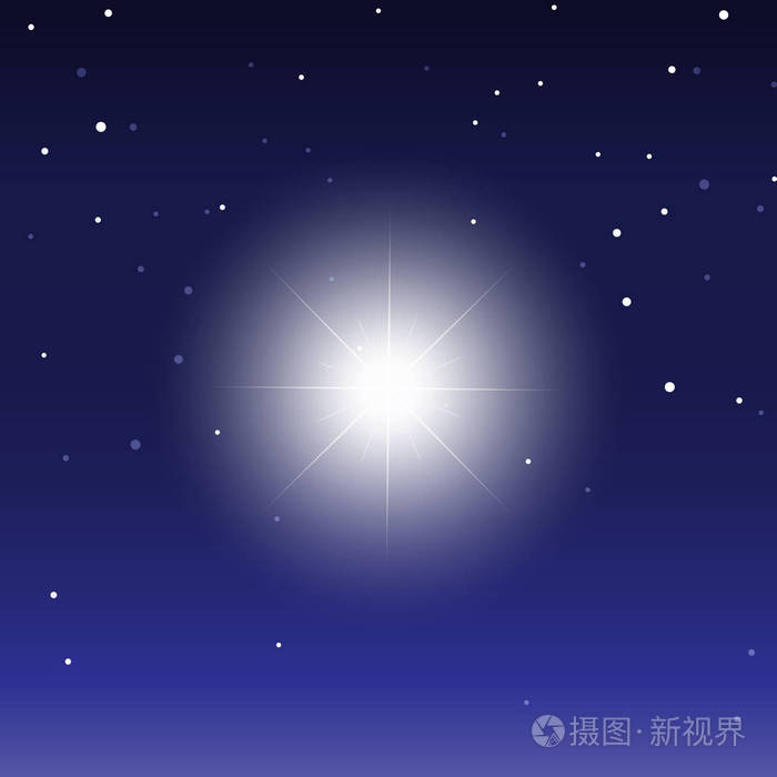 星星的闪光.魔术, 明亮的效果,为设计和业务