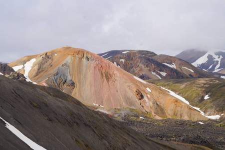 国家公园 Landmannalaugar，冰岛的山谷