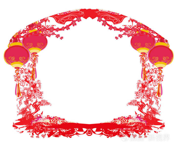 中国灯笼--新的一年框架