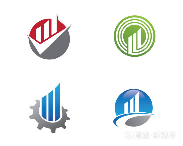 商业金融专业的 logo 模板矢量图标插画-正版商用图片0u9aw8-摄图新