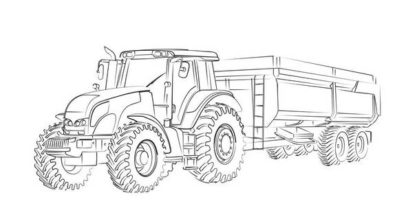 运输素描矢量图犁机手扶拖拉机手画素描矢量犁机手扶拖拉机手画素描