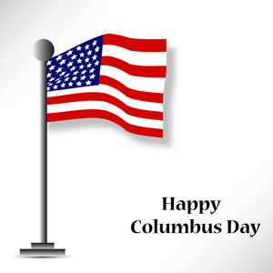 哥伦布日背景的插图