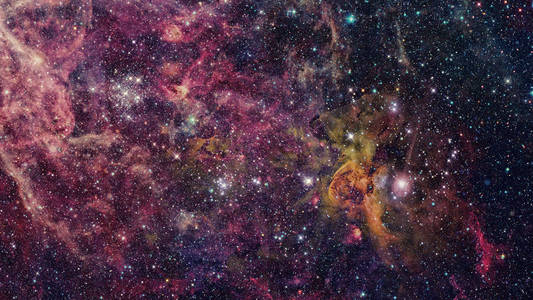星云和星系。此图像装备由美国航空航天局的元素