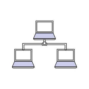 云计算网络图标矢量图解设计