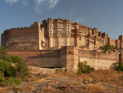 Mehrangarh 堡位于印度焦特布尔