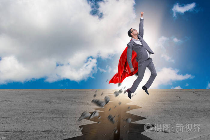 超级英雄商人逃避困难的局面