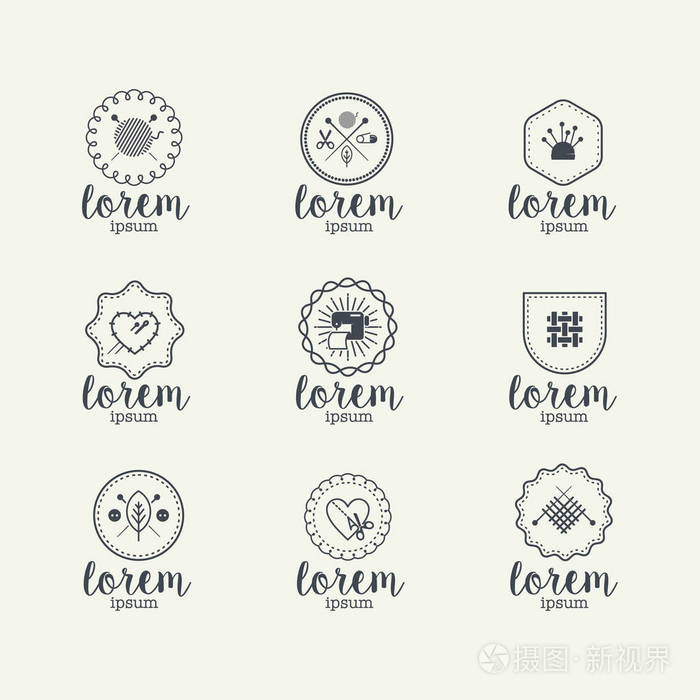 工艺品,手工制作的标志集