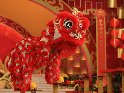 庆祝中国舞狮图片