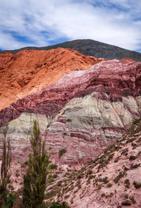 Purmamarca，山的七种颜色，阿根廷