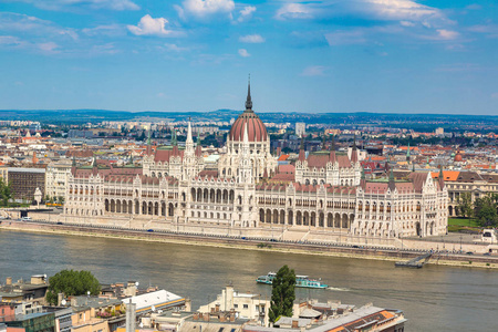 布达佩斯的全景视图
