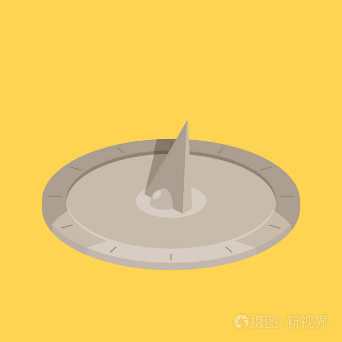 日晷等轴矢量图