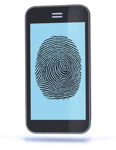 智能手机与指纹图片