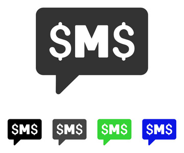 Sms 消息矢量图标