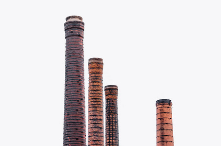 四高管的红砖，工厂的烟囱