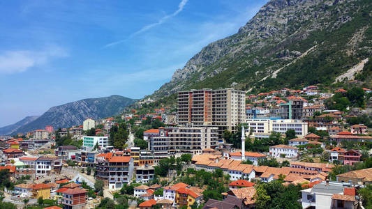 Kruja，阿尔巴尼亚的城市风景