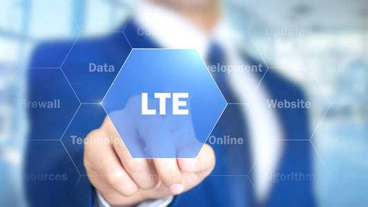 Lte，全息接口，视觉屏幕上工作的人