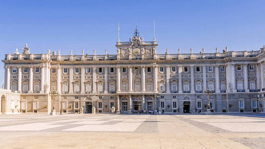 在马德里的皇家宫殿。西班牙