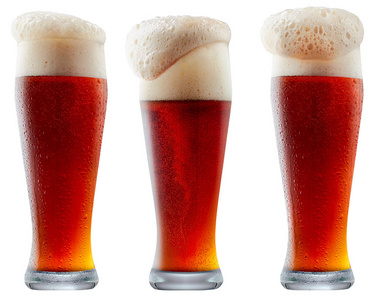 杯霜暗红色啤酒泡沫图片