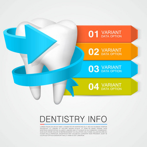 牙齿与编号的信息。牙科信息