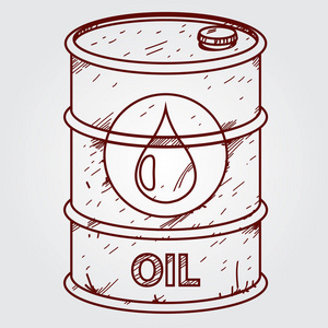 一桶燃料绘图照片