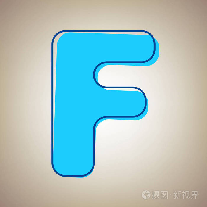 字母f 标志设计模板元素.矢量.