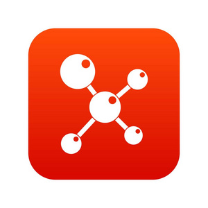 化学和物理分子图标数字红