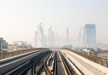 阿联酋迪拜地铁列车