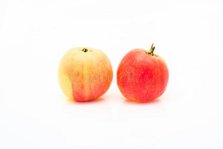 红黄相间的小苹果
