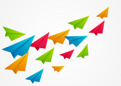 纸飞机模型下载彩色纸飞机照片